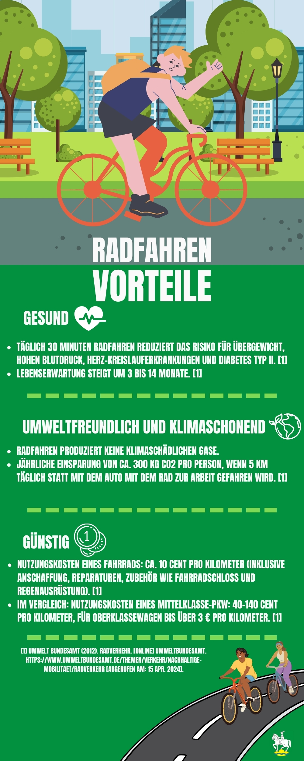 Vorteile vom Radfahren